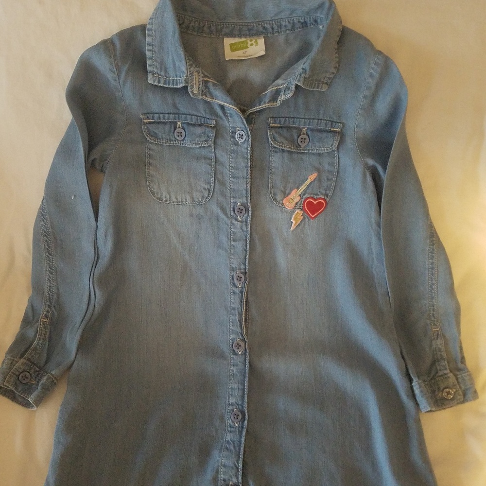 Blue Jean tunic dress for spring